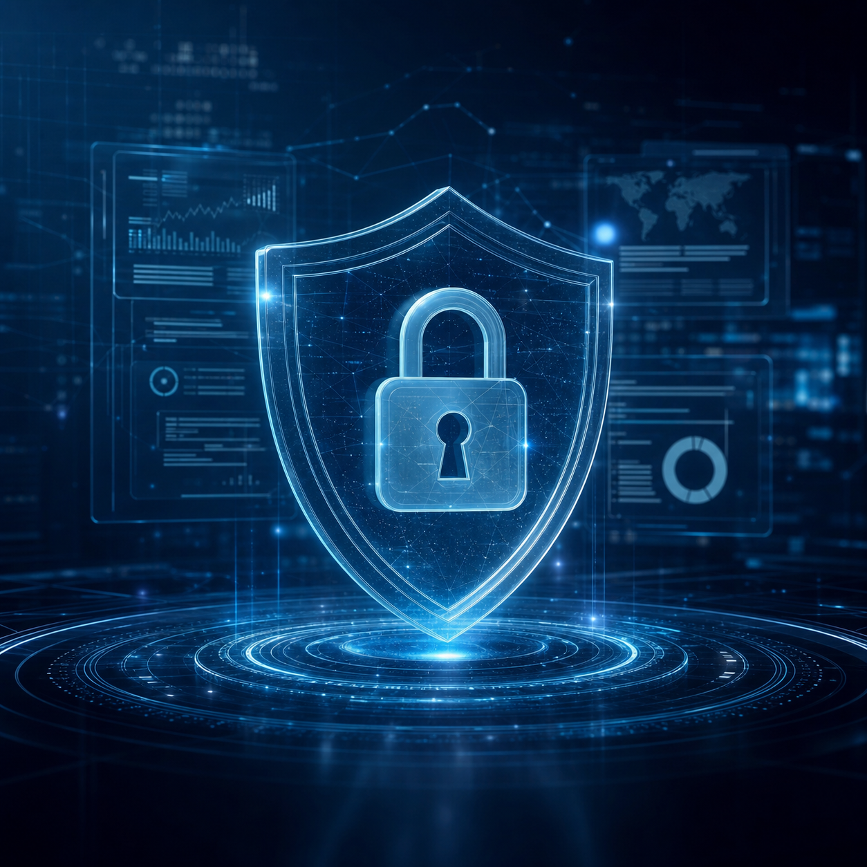 Digital security shield and lock